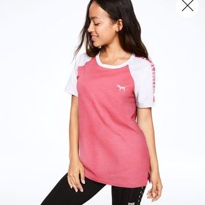 VSPink Campus Ringer Tee